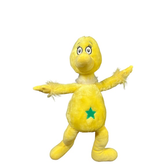 Dr. Seuss Plush Sneech Doll - Yellow with Green Star on Belly - Picture 1 of 2
